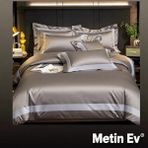 Metinev %100 Pamuk Saten 6 Parça Renk ve Ölçü Seçeneklipremium Nevresim Takımı - 220 x 240 cm