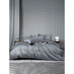 Metinev Comfort Pamuk Saten Nevresim Takımı - Gri - 220 x 240 cm
