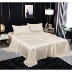 Metinev Metin ev® Premium 120 Tel Pamuk Saten Lastiksiz Çarşaf Seti – 2 Yastık Kılıfı - Renkli - 240 x 260 cm
