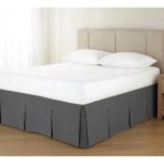 Metinev Metin Ev Premium Baza Eteği Su Itici Leke Tutmaz Düğme Detaylı - Gri - 140 x 200 cm
