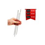 Metler Çuvaldız Düz İğne Yorgan İğnesi 12cm &15 cm&25 cm Uzunluğunda Büyük Delikli İğne Çuvaldız Seti