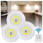 Metra Shop Kumandalı 3 Lü Set Hero LED Kabin LED Mutfak Tezgah Banyo Dolap Aydınlatma Gece Lambası Pilli