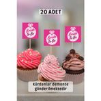 Metranya Bekarlığa Veda Partisi Cupcake Süsü 20 Adet Kürdan Süsü Sunumluk Pasta Süsü Bride To Be Gelin Nedime