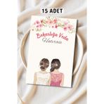 Metranya Bride İçin Hediyelik Toka Bileklik Kartı 15 Adet Bekarlığa Veda Partisi Bride To Be Nedime Gelin