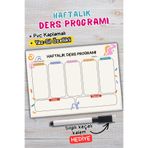 Metranya Haftalık Ders Programı, Yaz Sil Özellikli İlkokul Lise Öğrencileri İçin Ders Çalışma Planı Çizelgesi