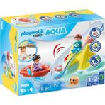 Metrashop 1.2.3 Aqua 70635 Su Kaydırağı ile Banyo Adası, Yeni Yürümeye Başlayan Çocuklar Için Yüzen Küvet Oyuncak, 1.5 Ila 4 Yaş Arası Çocuklar Için Ilk Oyuncak
