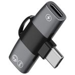 Metrashop 30W Hızlı Şarj Type-C To Type-C Dönüştürücü Çevirici Şarj Kulaklık Adaptörü Type-C Çoğaltıcı