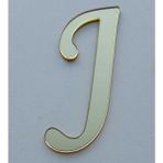 Metrashop Marifetlerim - J Harfi Altın Aynalı Pleksi 4 cm