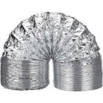 Metre 127 mm Alüminyum Flex Aspiratör Borusu, Isıya Dayanıklı, Esnek Havalandırma Hortumu, Dav