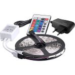 Metre Rgb Şerit LED Seti-Iç ve Dış Mekan Silikonlu-Tak Çalıştır