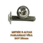 Metrik 5 Alyan Paslanmaz Vida Boy 25Mm 25'Li Paket
