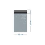 Metro Ambalaj 18X24+5CM Cepsiz Kargo Poşeti - Gri - 500 Adet