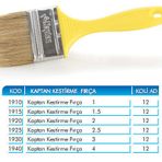 Metro Kaptan Kestirme Fırça Plastik Saplı No 1,5 Kestirme Fırça