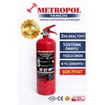 METROPOL 2 KG YANGIN SÖNDÜRME CİHAZI TSE-HYB/CE BELGELİ 4 YIL GARANTİLİ (TÜVTÜRK ONAYLI)
