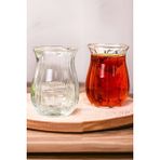 Metropolavm 6'lı Cam Çay Bardağı Kaveh Linka 155CC Özel Tasarım - Şeffaf - 150 ml