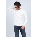 Metropolitan Erkek Bisiklet Yaka Sweatshirt M Beyaz 1954970469857