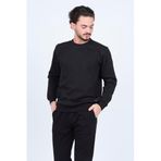 Metropolitan Erkek Bisiklet Yaka Sweatshirt M Siyah 1954970469819