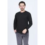 Metropolitan Erkek Bisiklet Yaka Triko Kazak 6242000 Siyah - 2XL