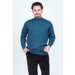 Metropolitan Erkek Yarım Balıkçı Triko Kazak 6241000 Petrol - XXL