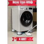 Metsar Home Beyaz Eşya Altlığı Ayağı 4 Adet Çamaşır Bulaşık Makinası Buzdolabı Yükseltici Titreşim Önleyici