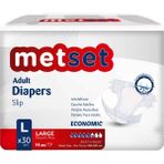 Metset Bel Bantlı Ekonomik 5.5 Damla Large 30 Adet Yetişkin Hasta Bezi