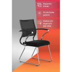 Metta Ergolife Sit Air Ergonomik Bekleme Koltuğu | Krom Ayaklı, Bel Destekli, Fileli, Toplantı Sandalyesi -572.5F.1.6A4