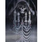 Mettoys 30 x 40 cm 5d Elmas Boyama 3 Farklı Resim Değişenli Halloween İskelet Tablosu