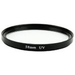 Mettzchrom Digital Fotoğraf Makinaları ve Kameralar Için 58MM Koruyucu Uv Filtre