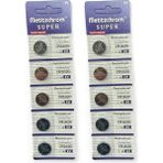 Mettzchrom Süper Düğme Pil 3V CR1620 Lityum 10'lu Paket CR-1620 Cr 1620 - 10 Adet