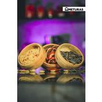 Meturas 3'lü Bambu Çerezlik Sosluk Seti Doğal Bambu Sunum Kabı Tabak