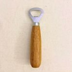 Meturas Ahşap Saplı Şişe Açacağı, Akasya Ağacı ve Paslanmaz Çelik, 15x3 cm, Ergonomik Tasarım, Bira ve İçecek Şişeleri için