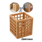 Meturas Mutfak Bambu Kare Modern Tasarımlı Kare Kaşıklık 131315 Cm