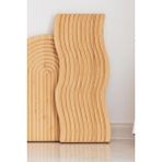 Meturas Yuvarlak Bambu Sunum Tahtası - 26 cm Çap, Misket Ayaklı, Dekoratif ve Çok Amaçlı