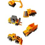 Meva Metal İş Makinaları 5'li Set Oyuncak Dozer + Kamyon + Forklift + Silindir + Kepçe