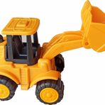 Meva Oyuncak İş Makinaları Sürtmeli 4'lü Set - Dozer + Kepçe + Mikser + Kamyon