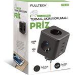 Mevafa 3 Priz 3 x usb 10a 2500w Termal Akım Korumalı Priz Tgftr09