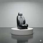 Mevas Kia Capital İle Uyumlu Tam Set Oto Koltuk Kılıfı Yıldız GS Serisi - Gri - Siyah