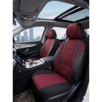 Mevas Veloce Bordo Serisi Lada Vega Koltuk Kılıfı Tam Set - Tüm Yıllar - Bordo - Siyah