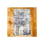 Mevlana Bazaar Gri Eskitme Desenli Modern 160 X 230 Yün Halı