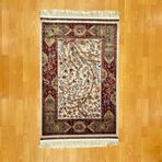 Mevlana Bazaar Hayat Ağacı Desenli 200 X 300 CM İpek Halı Bordo