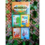 Mevsimler Afişi Okul ve Sınıflar Için Özelleştirilebilir Pvc Kaplı 3 Parça Afiş 30*65 cm