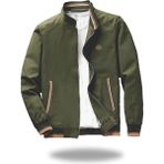 Mevsimlik Erkek Mont & Ceket Nakış Armalı Yeşil - 4XL