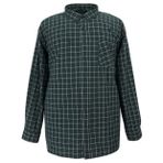 Mevsimlik Pamuklu Büyük Beden Battal Boy 2XL Yeşil Oduncu Gömlek