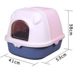 Mewmew Kapalı Kedi Tuvaleti MSP‑201 - Pembe