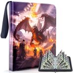MewVeer MTG/YGO/PTCG Kartları için Ticaret Kartı Bağlayıcı, 900 Kart Tutar, Oyun Koleksiyonu Kart Albümü, Kollu Ticaret Kartı Tutacağı, Erkek/Kız Çocukları için Hediyeler