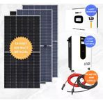 Mexxsun 12Kw Premium 48V Solar Paket Sistem | 51,2V 300Ah Lifepo4 Lityum Akü + Alfa 620W Bifacial Güneş Paneli + 6Mm Kablo + Nakliye