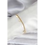 Mey İthalat® 14K Gold Renk Kaplama Kalpli Model Cm Kadın Bileklik