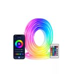 Mey İthalat® 16 Milyon Renk Rgb Neon Şerit Led İç Ve Dış Mekan Dekor Işığı