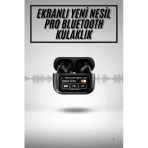 Mey İthalat® 2.Nesil Ekranlı Sesli Görüşme Yapabilen Kablosuz Bluetooth Kulaklık