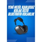 Mey İthalat® 2025 Model Kulak Üstü Kablosuz Bluetooth Kulaklık Gürültü Azalta Uzun Pil